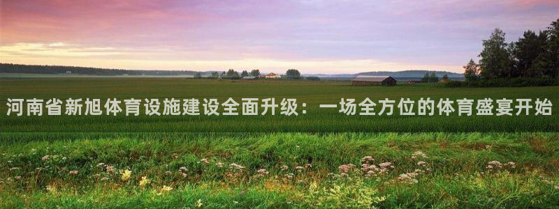 意昂4神州：河南省新旭体育设施建设全面升级：一场全方位的体育