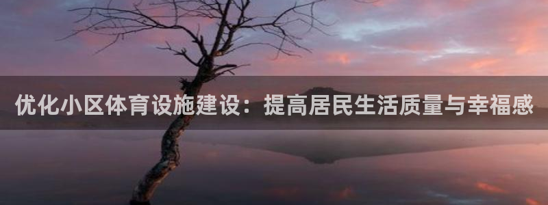 意昂体育4平台注册流程视频：优化小区体育设施建设：提高居民生