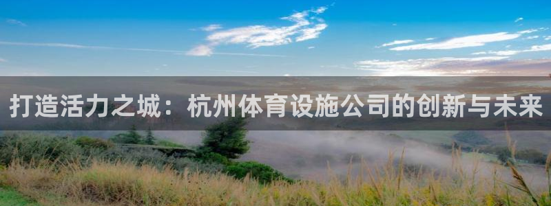 意昂4集团官网首页网址：打造活力之城：杭州体育设施公