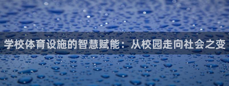 意昂平台体育：学校体育设施的智慧赋能：从校园走向社会