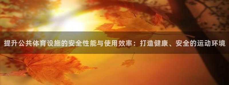 意昂体育4招商电话是多少号码：提升公共体育设施的安全性能与使